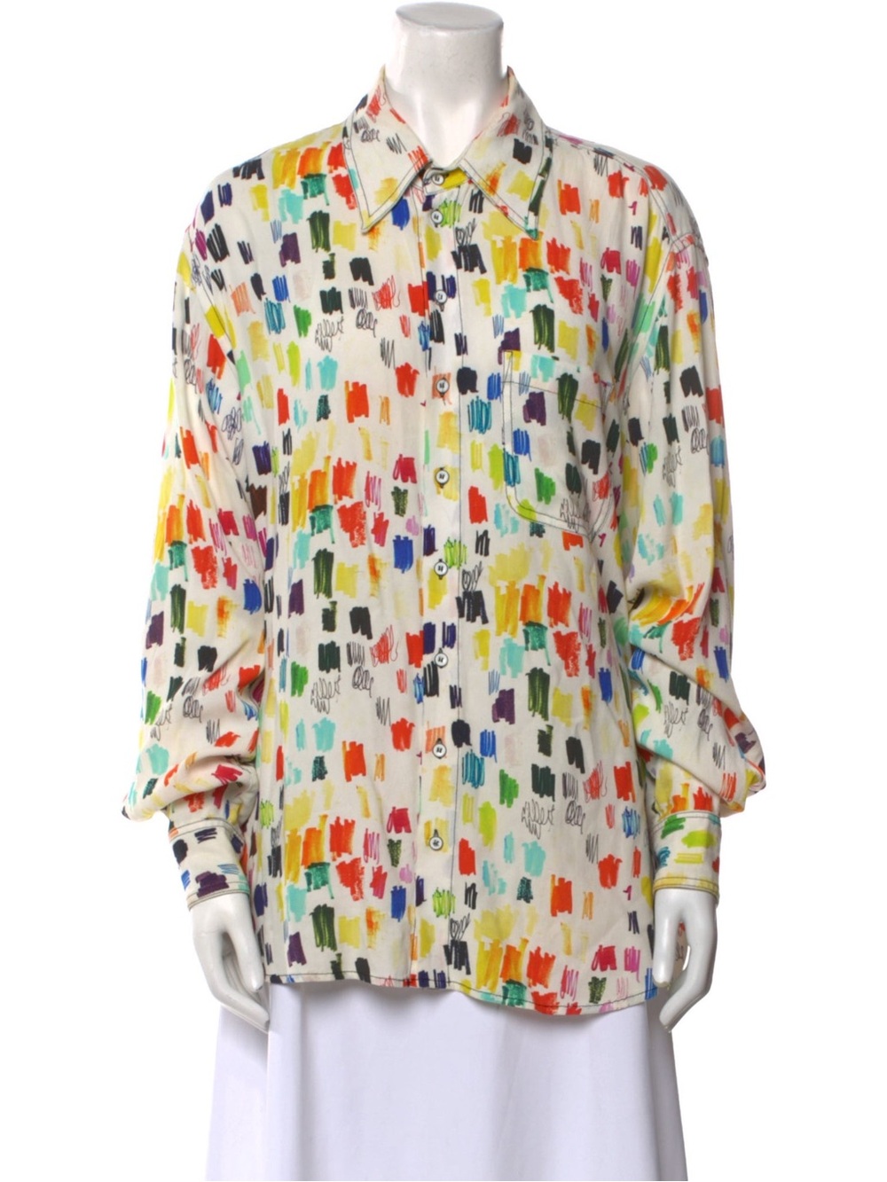 Christopher John Rogers Marker Test Classic Shirt - White